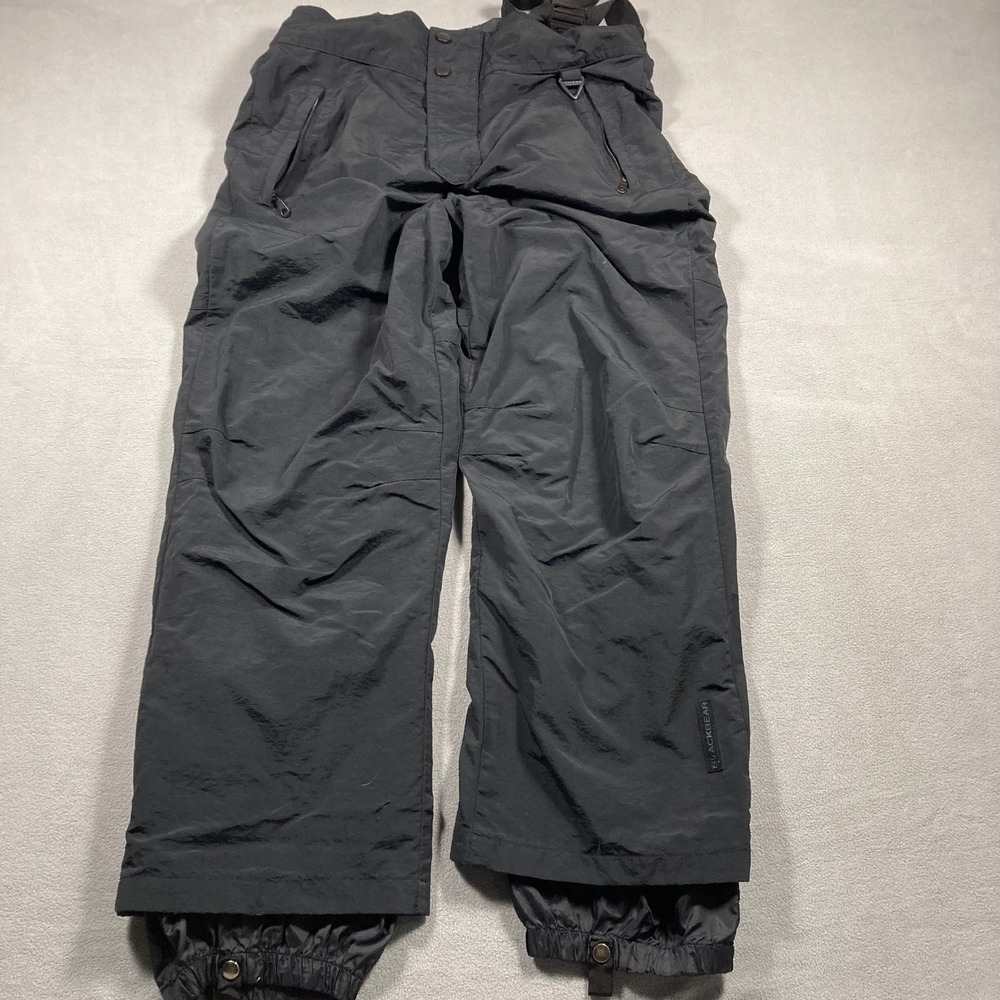 Blackbear Snow Pants Mens Large Black Straight High Rise 2619 Solid